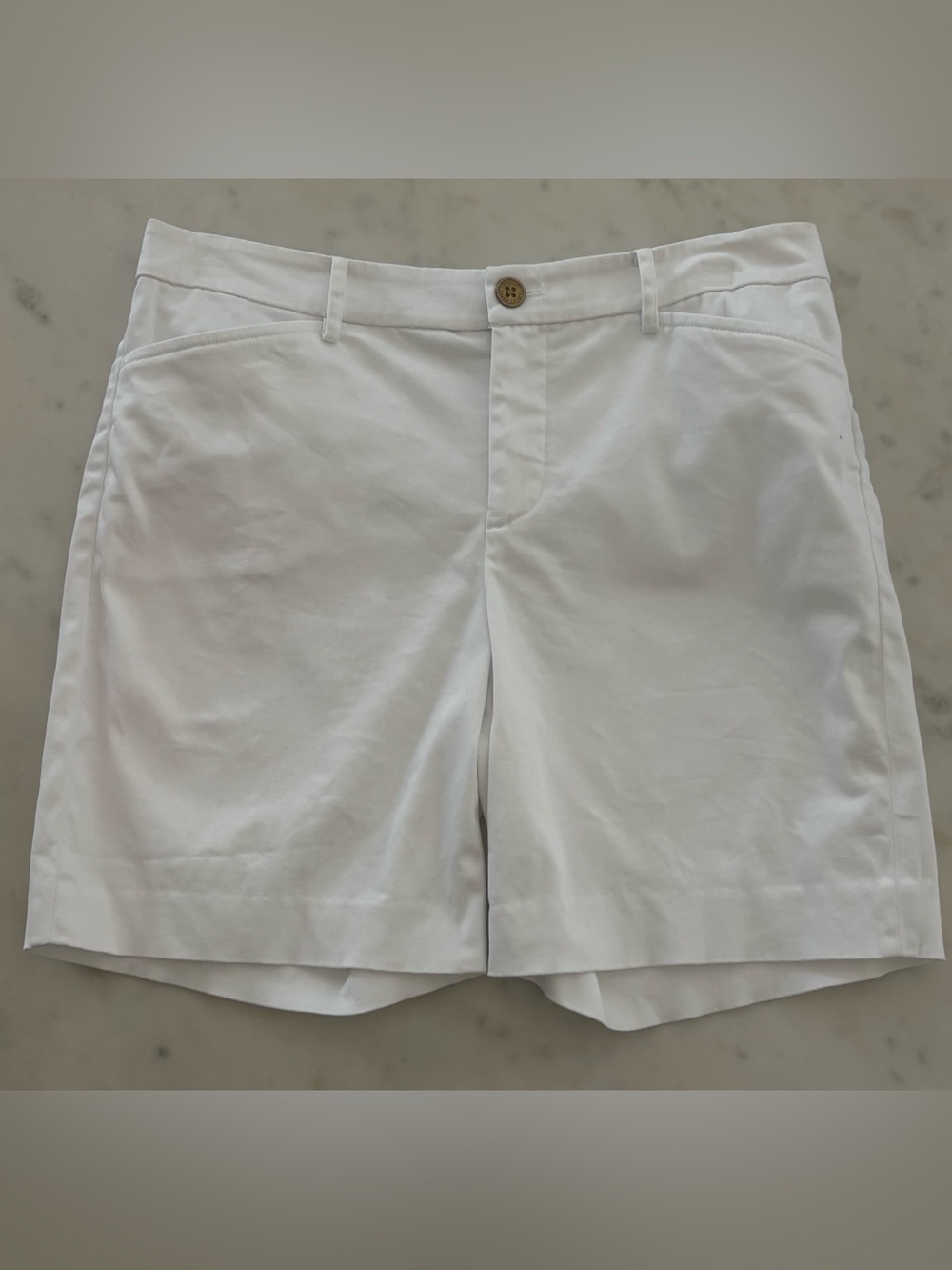 Lauren Ralph Lauren White Bermuda Shorts Size 6 - Picture 1 of 5